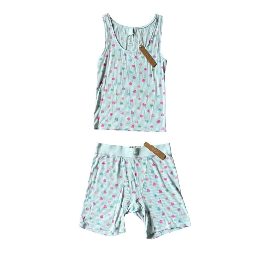SKIMS NWT Cloud Candy Hearts Conversation Hearts Loungewear  Sleep Size S